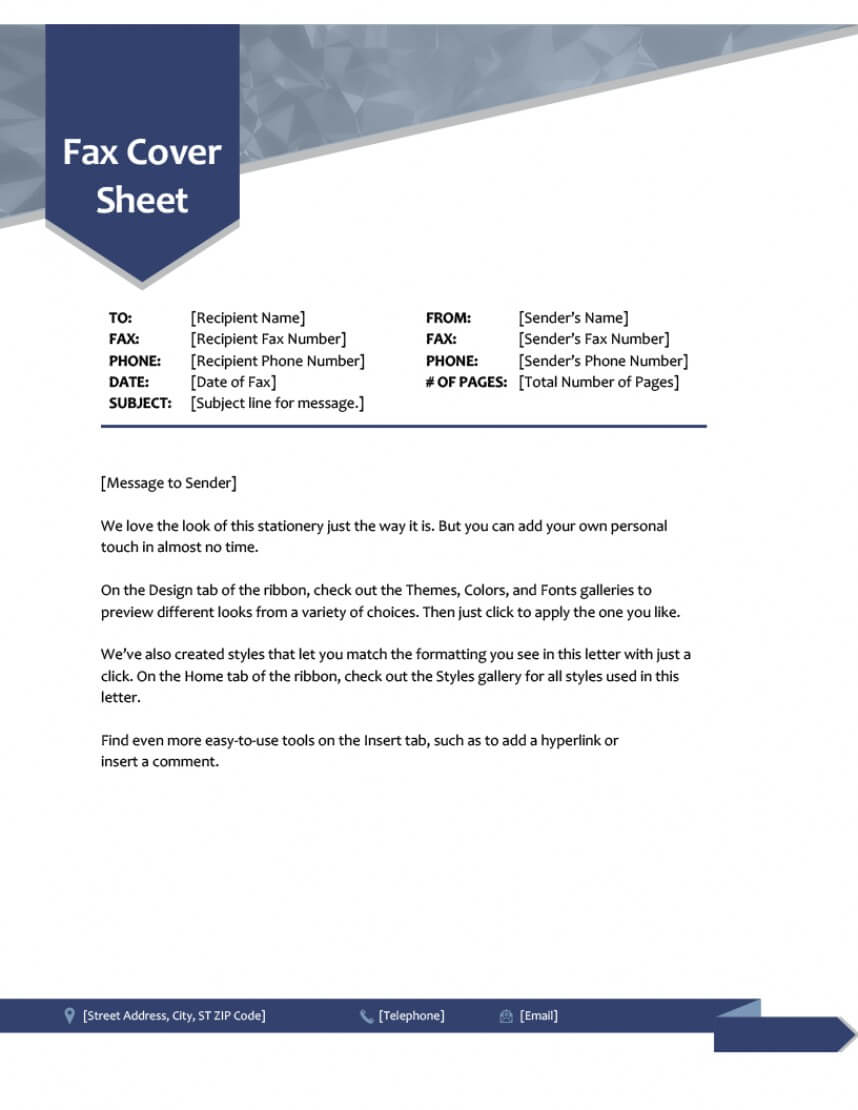 015 Fax Cover Sheet Template Word Document Pageree Microsoft For Report Builder Templates
