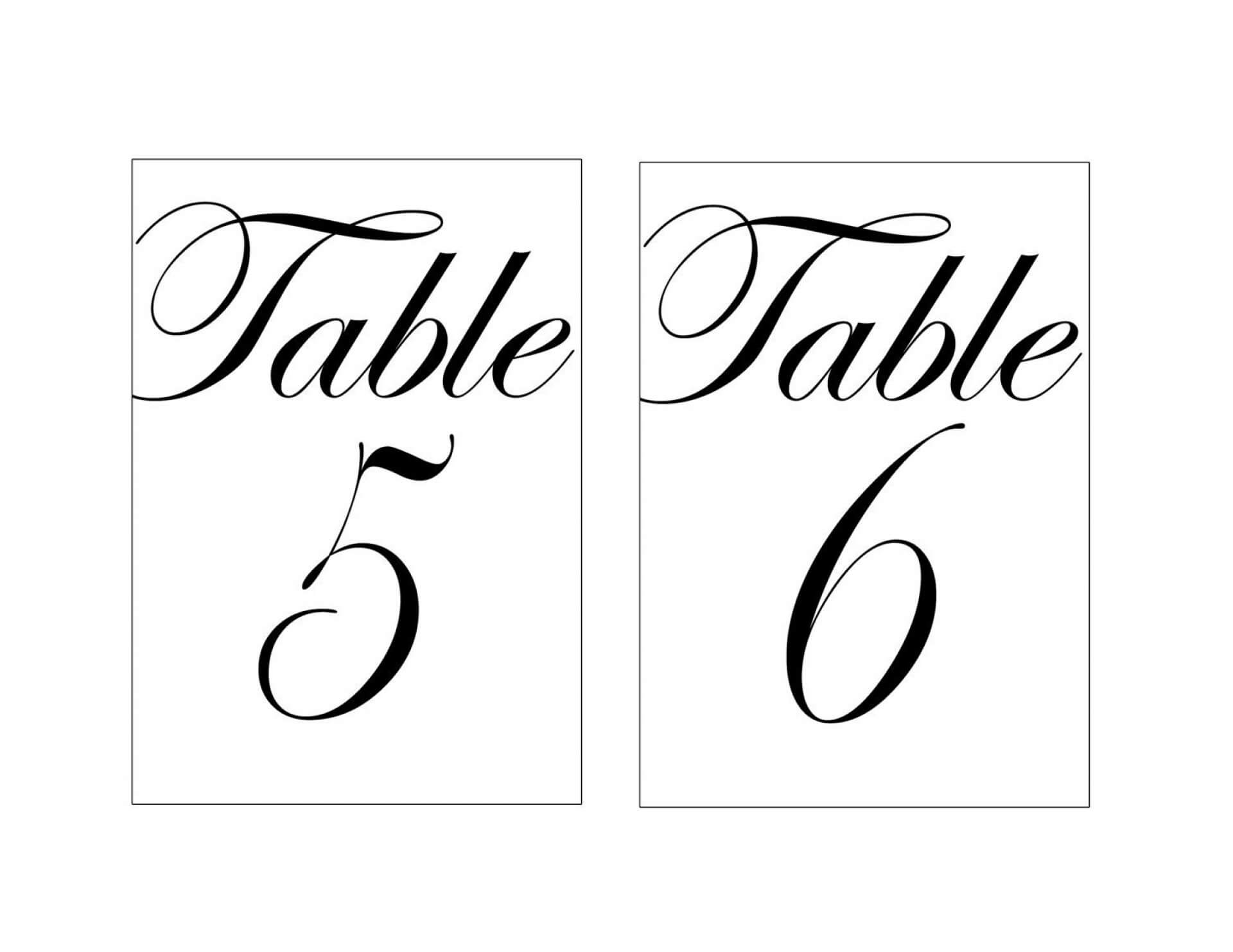 015 Template Ideas Free Printable Table Numbers 452424 Inside Table Number Cards Template