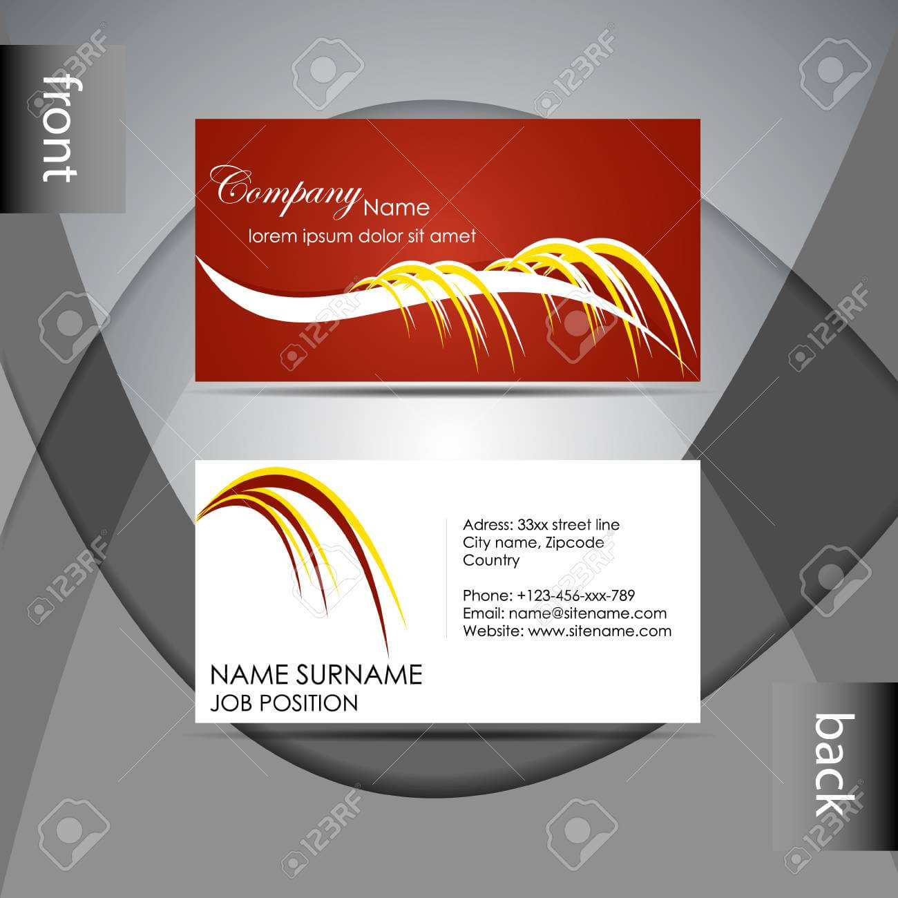 015 Template Ideas Professional Business Card Abstract Or Inside Professional Name Card Template