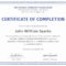 015 Template Ideas Training Completion Certificate Free With Free Training Completion Certificate Templates
