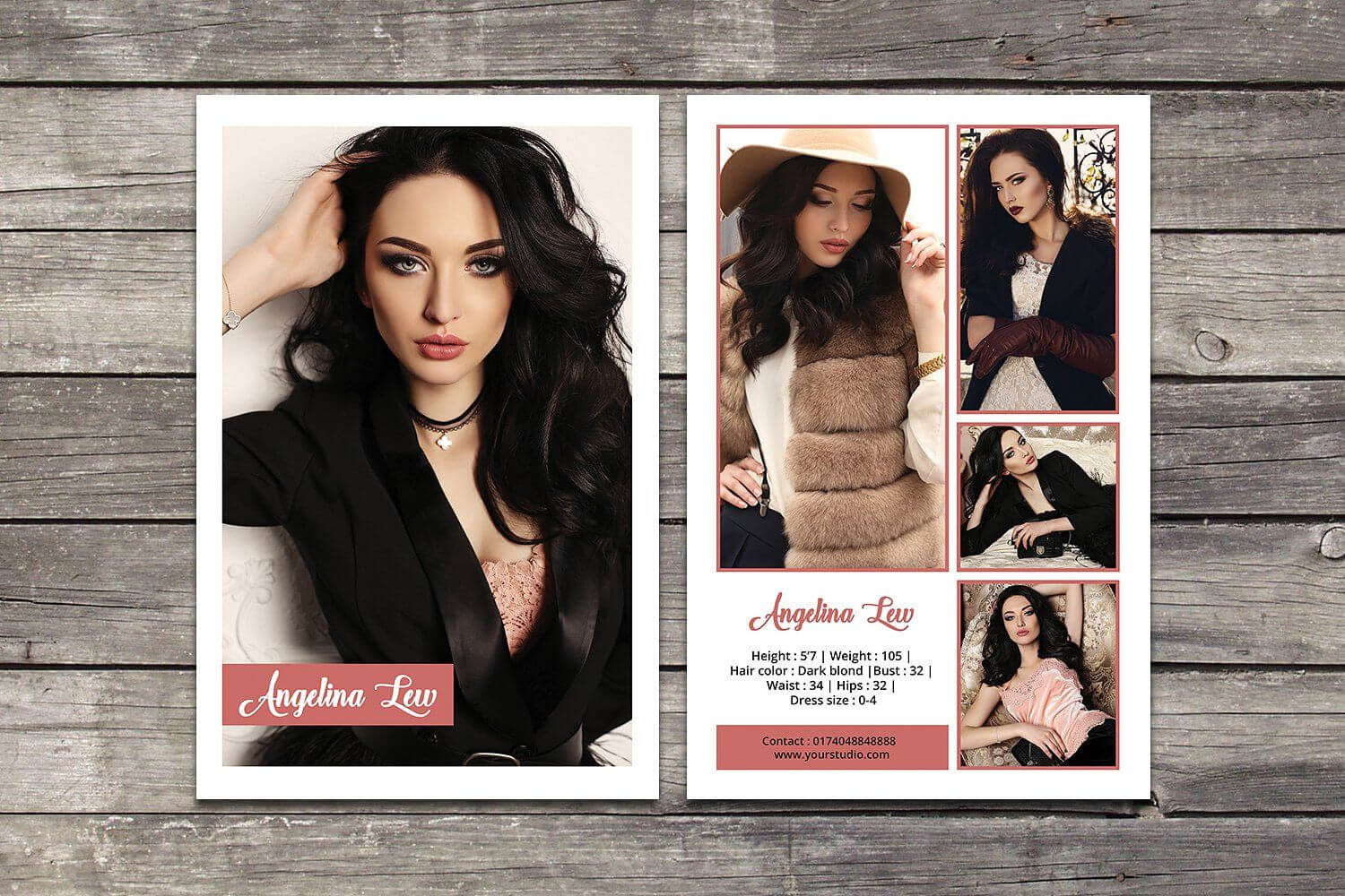 017 Model Comp Card Template Outstanding Ideas Photoshop Psd Inside Free Model Comp Card Template Psd