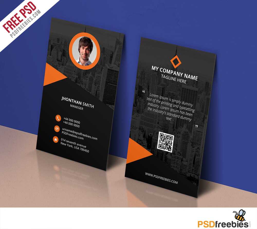 017 Personal Business Cards Template Modern Corporate Card Within Free Personal Business Card Templates