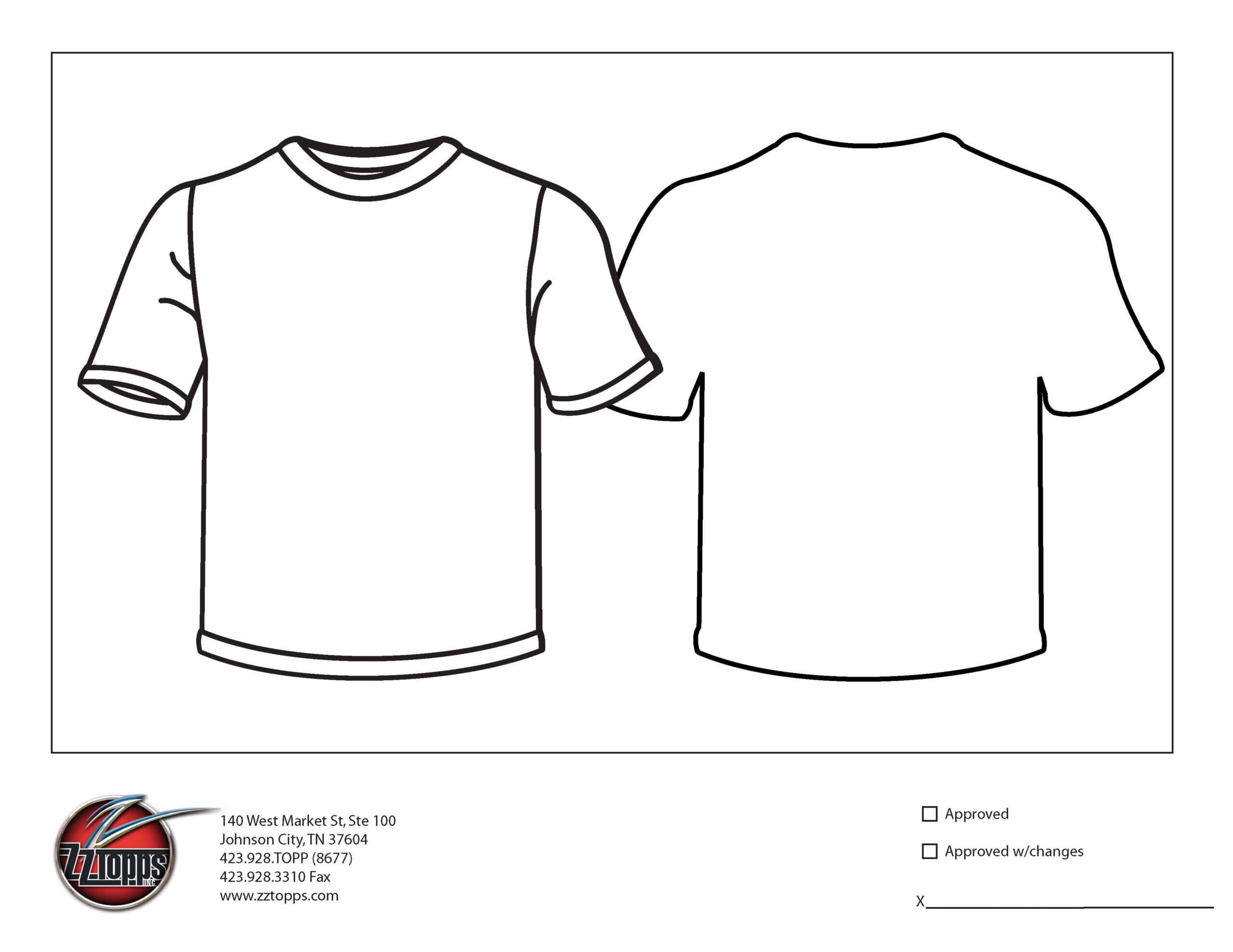 017 Printable T Shirt Order Form Template 483587 For Blank Tshirt Template Printable