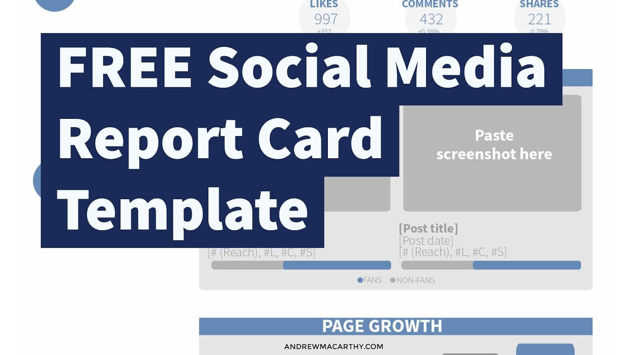 017 Social Media Report Template Ideas Top Excel Free Within Free Social Media Report Template