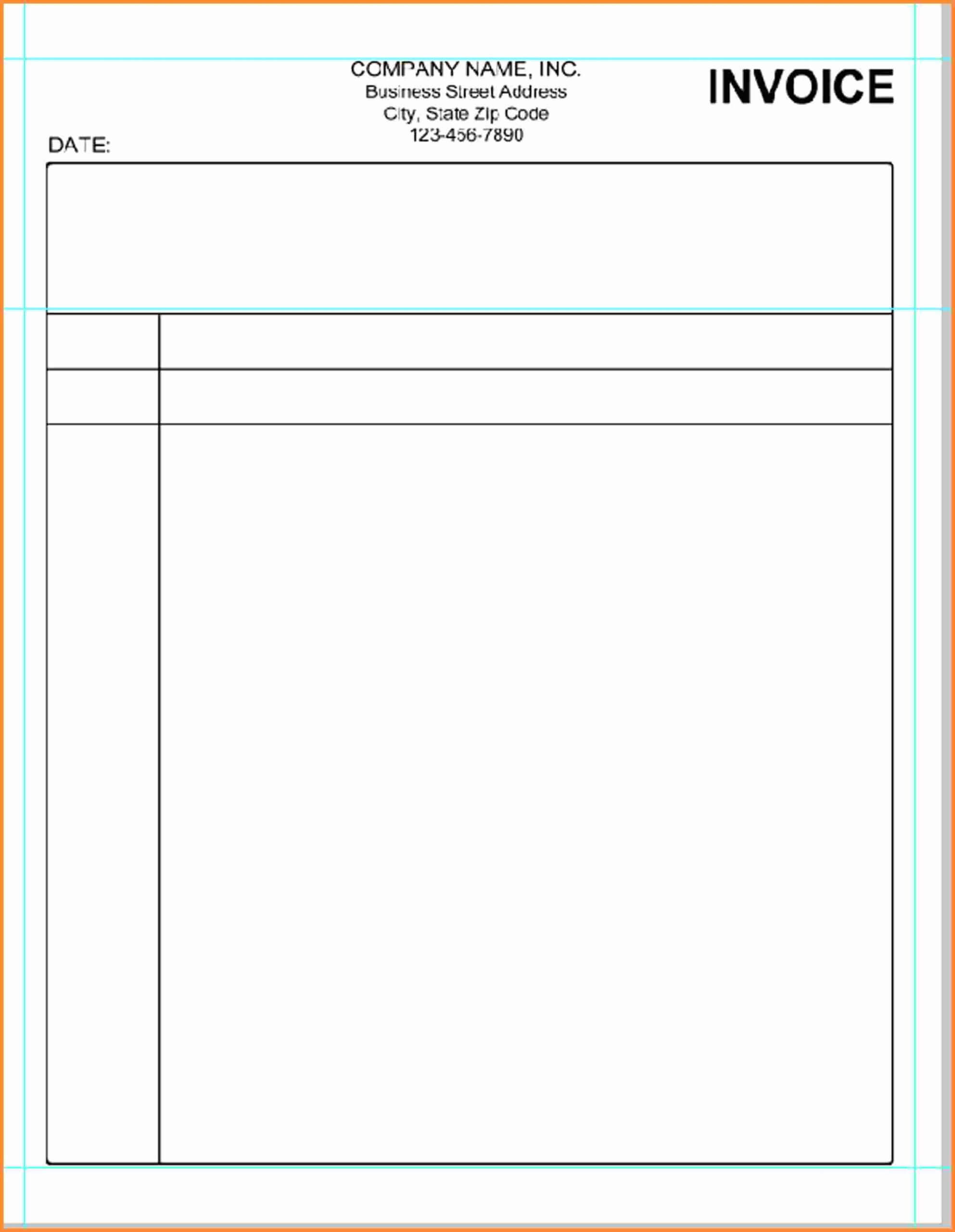 017 Template Ideas Invoice Microsoft Word Free Printable Inside Blank Html Templates Free Download