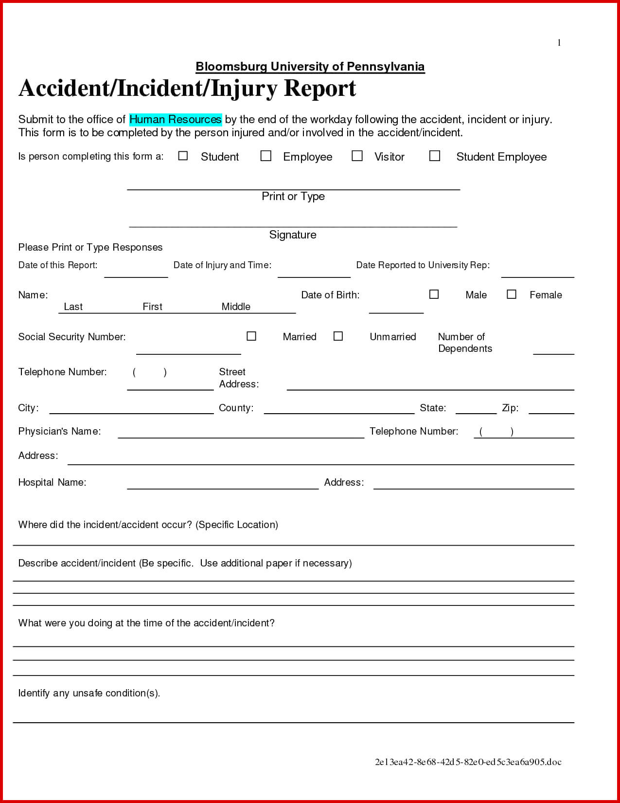 018 Security Incident Report Form Template Word Ideas For Incident Report Form Template Doc