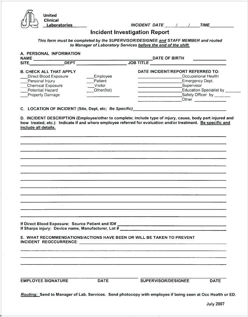 019 Accident Report Forms Template Form Unique Hand Book Regarding Incident Report Book Template