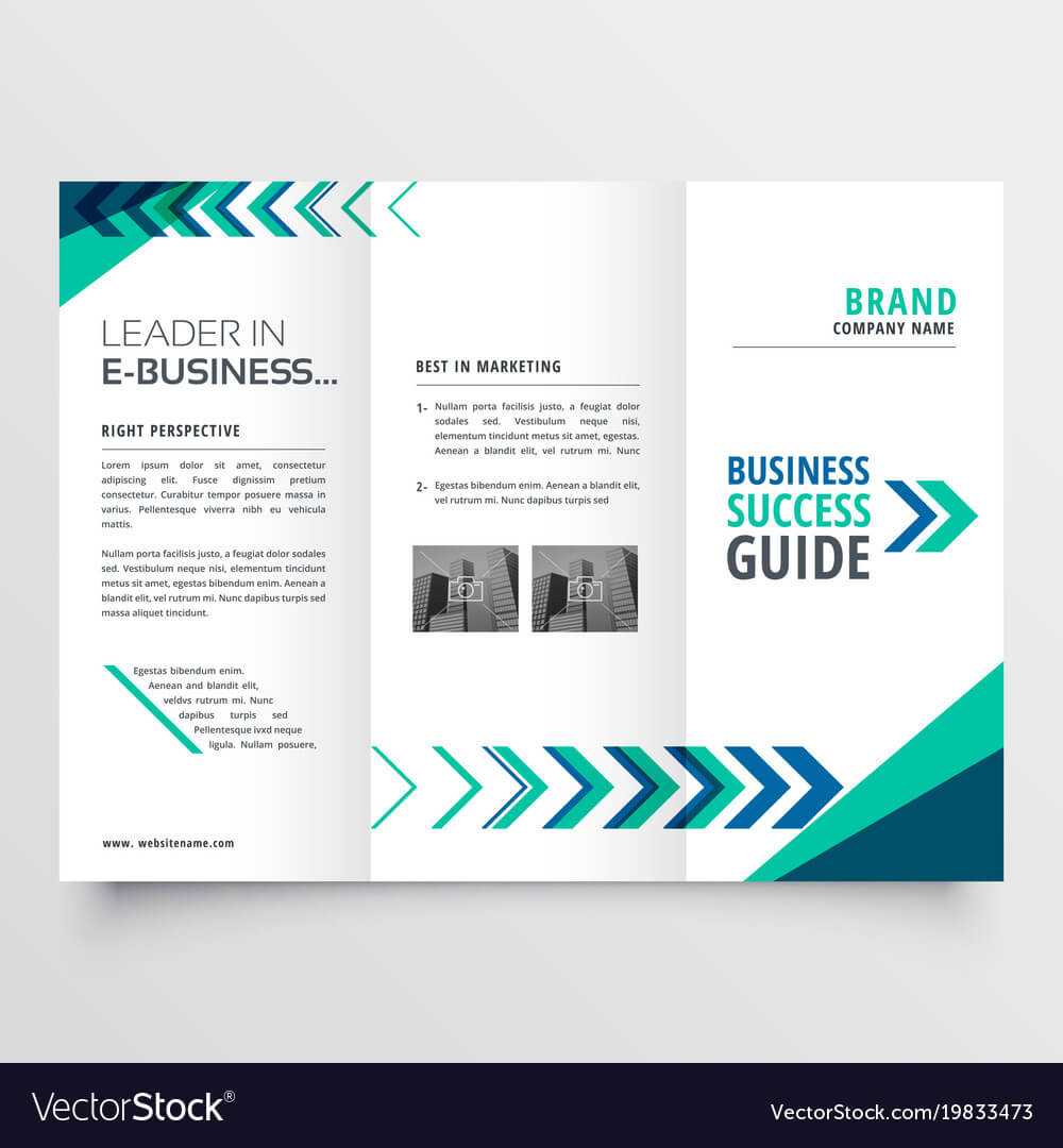 019 Business Tri Fold Brochure Template Design With Vector With Regard To Adobe Illustrator Tri Fold Brochure Template