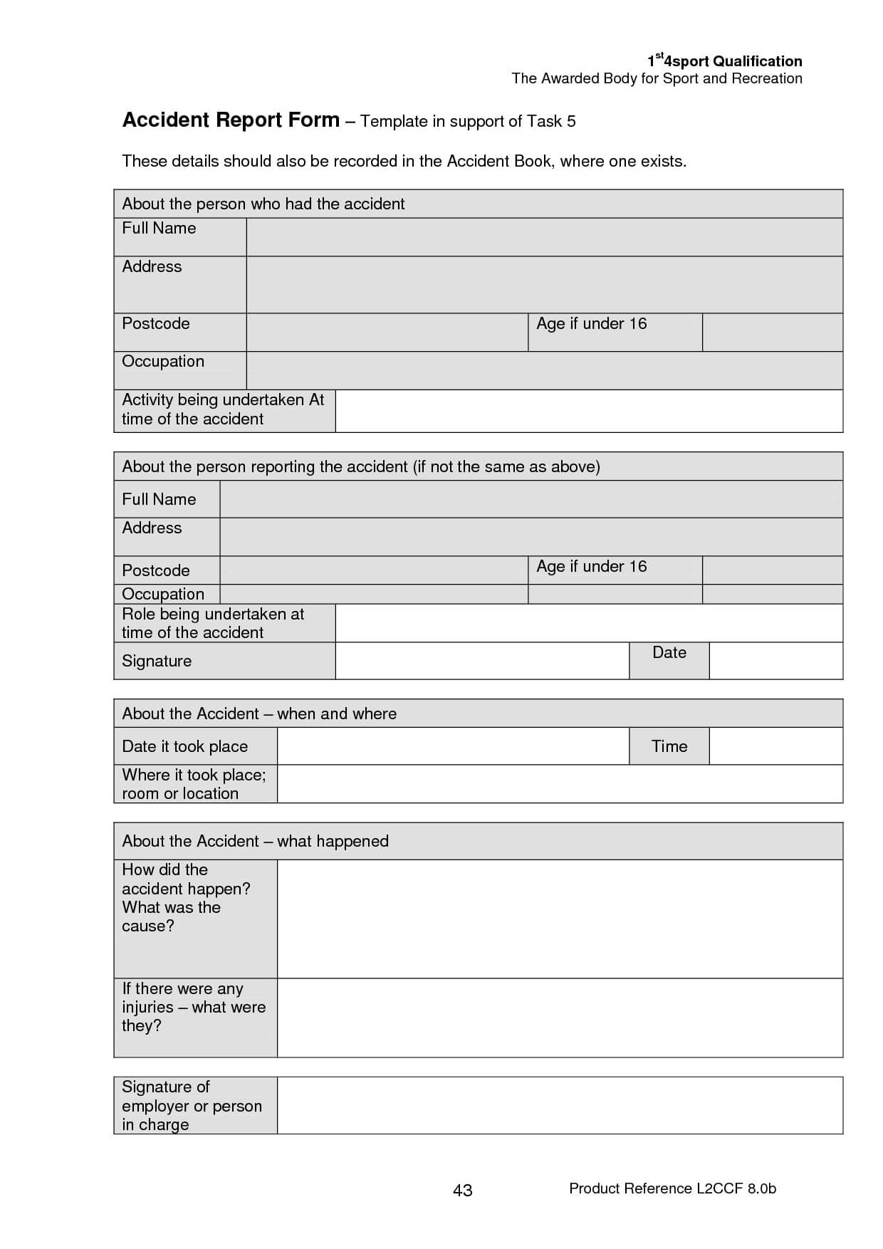 019 Template Ideas Vehicle Accident Report Form Editable Car In Motor Vehicle Accident Report Form Template