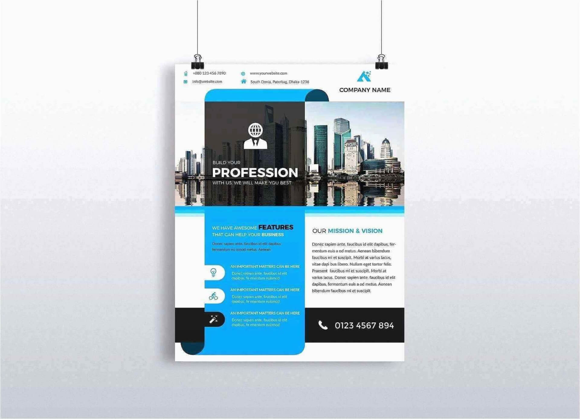 020 Free Business Flyer Templates Word Corporates Download Regarding Free Business Flyer Templates For Microsoft Word