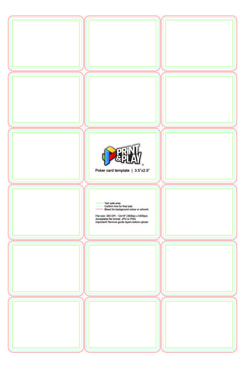 020 Playing Cards Formatting Templates Print Business Card Inside Template For Playing Cards Printable