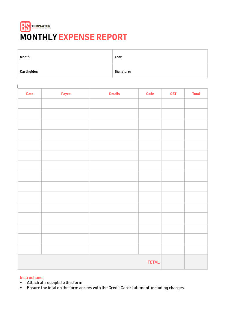 021 Template Ideas Employee Expense Report Monthly 1 Amazing In Per Diem Expense Report Template