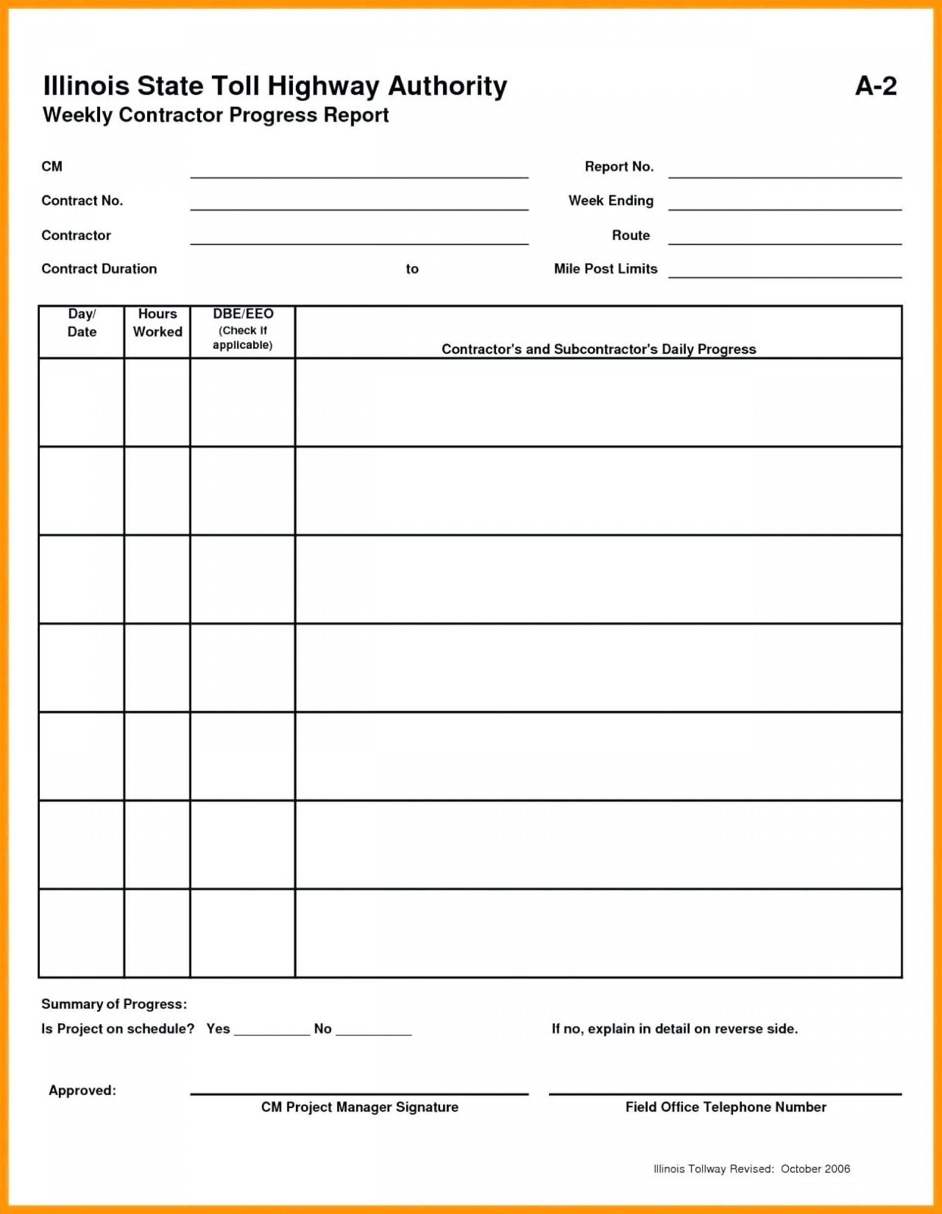 022 Template Ideas Project Status Report Excel Management Intended For Construction Status Report Template