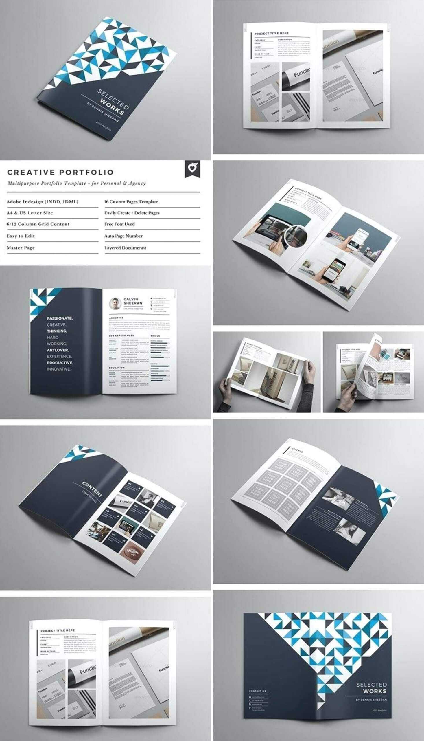 tri fold brochure template indesign free download