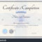 023 Certificate Of Completion Template Free Fascinating Throughout Free Certificate Of Completion Template Word