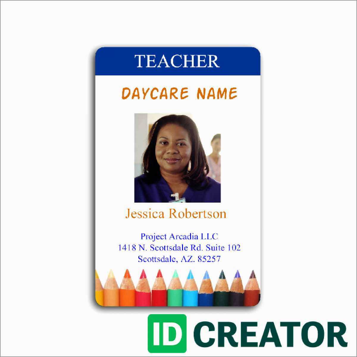 023 Teacher Id Card Photoshop Template Ideas Free Great Pertaining To Teacher Id Card Template