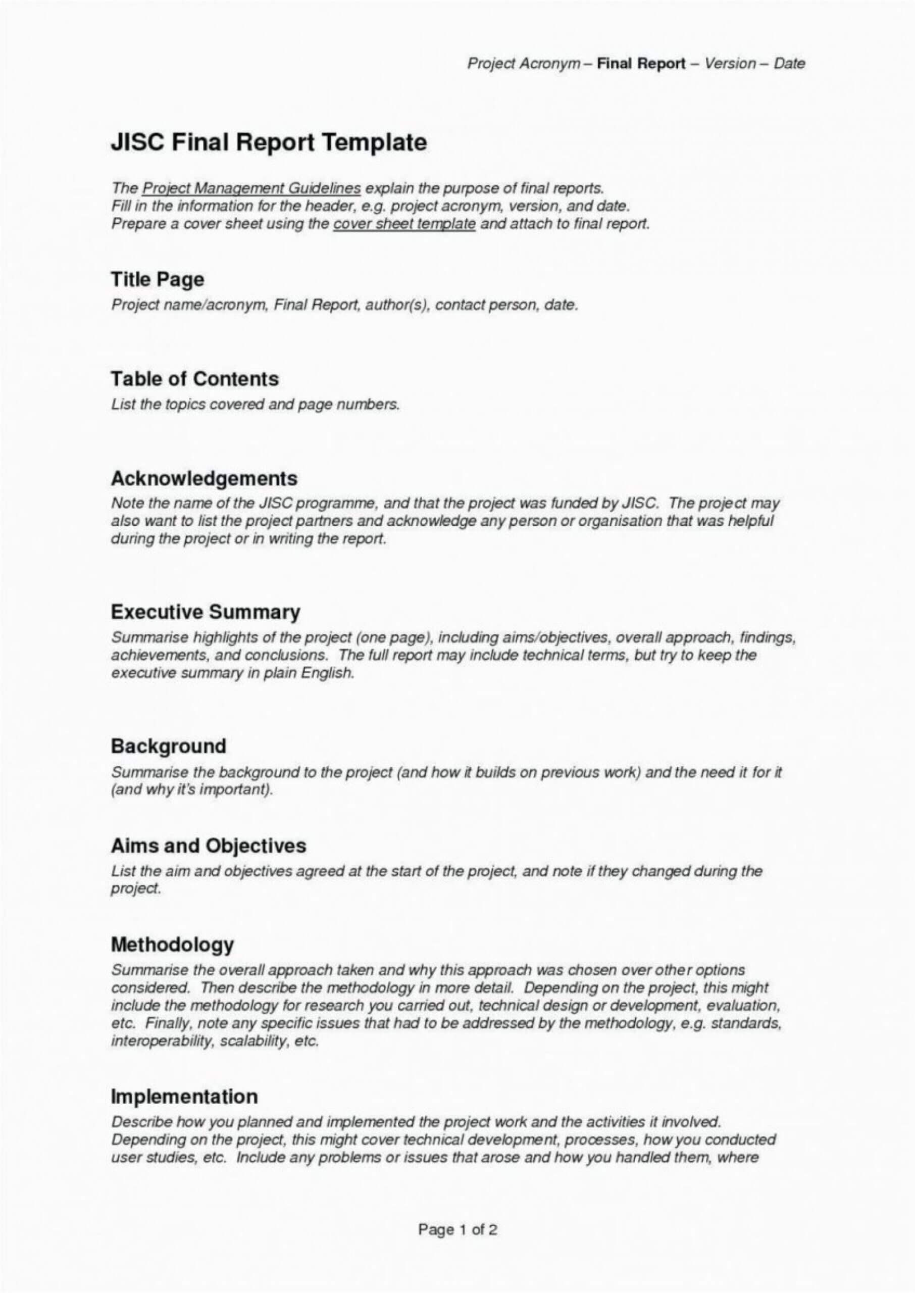 023 Template Ideas Project Executive Summarynagement Example Throughout Business Analyst Report Template