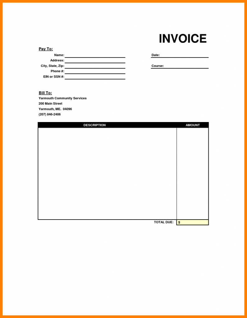 024 Editable Invoice Template Word Format In Free Uk Blank In Blank Html Templates Free Download