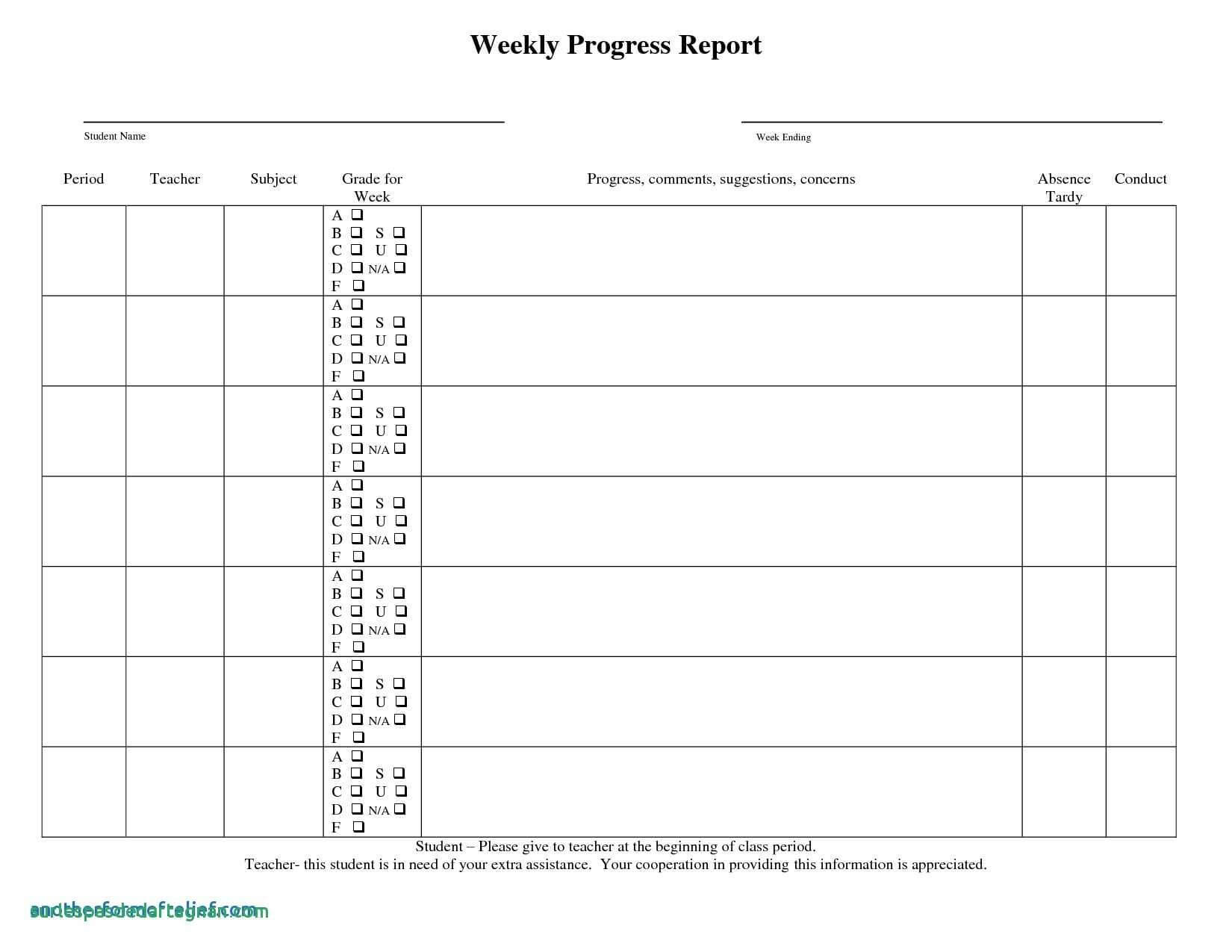 024 School Progress Report Template Doc Elementary Ample Pdf Intended For Progress Report Template Doc