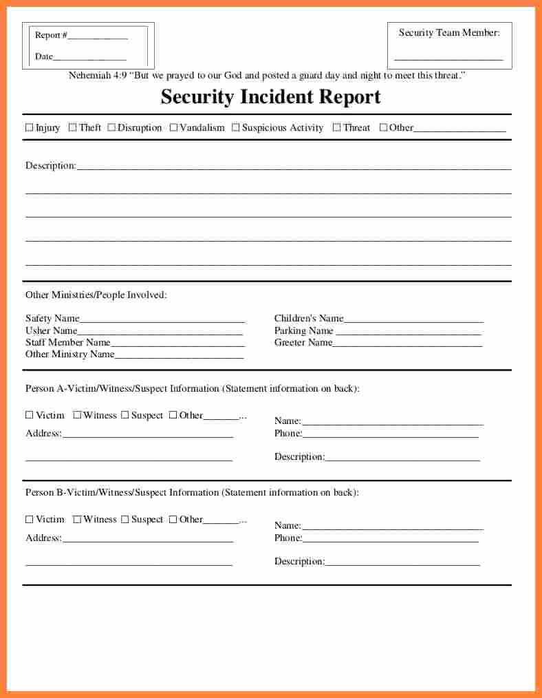 025 Template Ideas 20Fire Incident Report Form Doc Samples ...