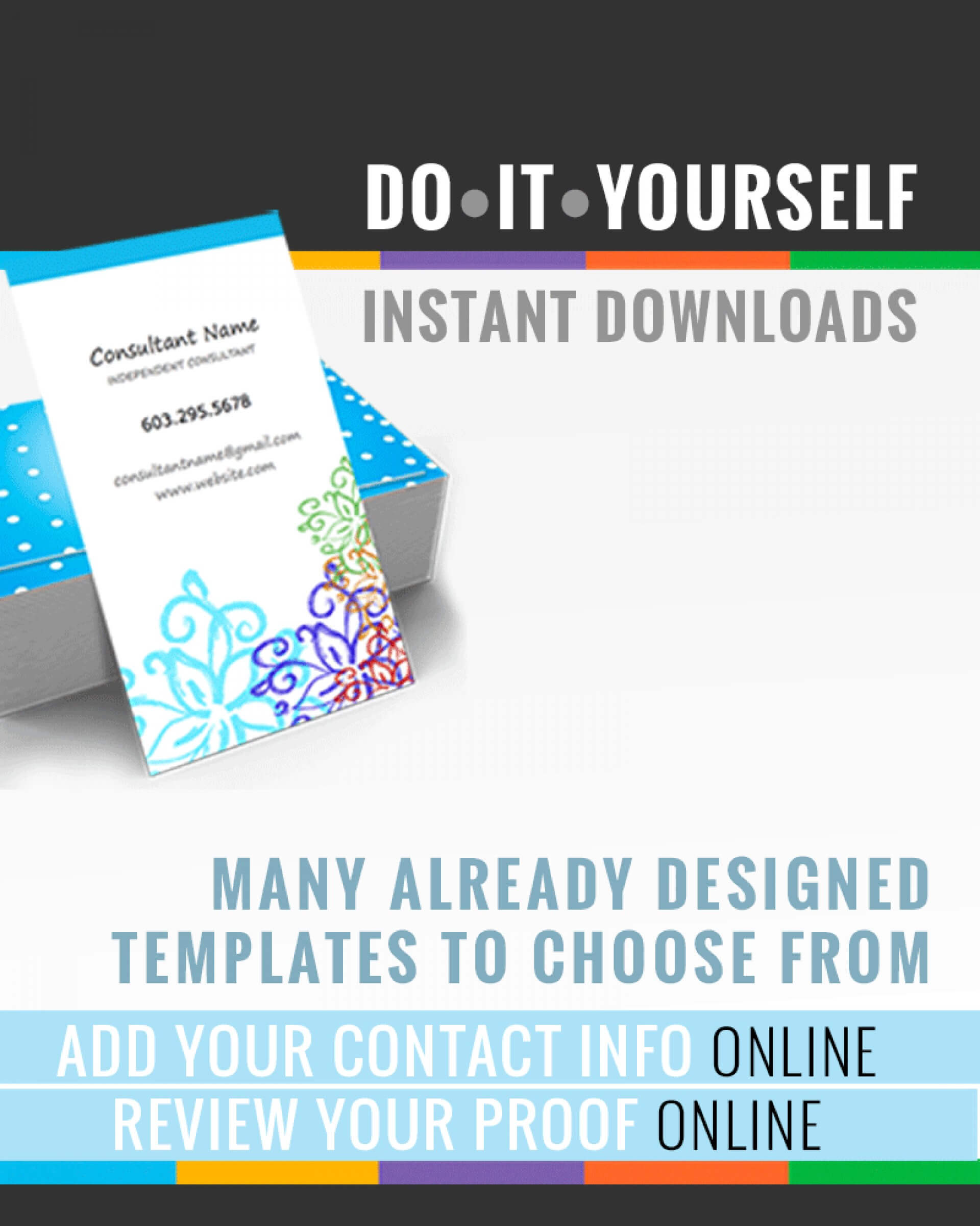025 Web Blog Business Card Templates Make Your Own Rodan In Rodan And Fields Business Card Template