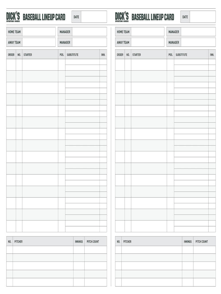 026 Large Template Ideas Softball Lineup Stupendous Excel With Softball Lineup Card Template