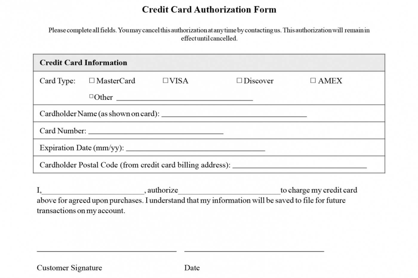 027 Credit Card Authorization Template Free Ideas Formidable Intended For Authorization To Charge Credit Card Template