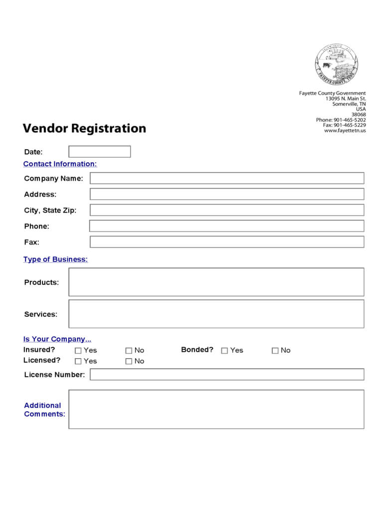 027 Free Registration Forms Template Vendor New Patient Form Inside Registration Form Template Word Free