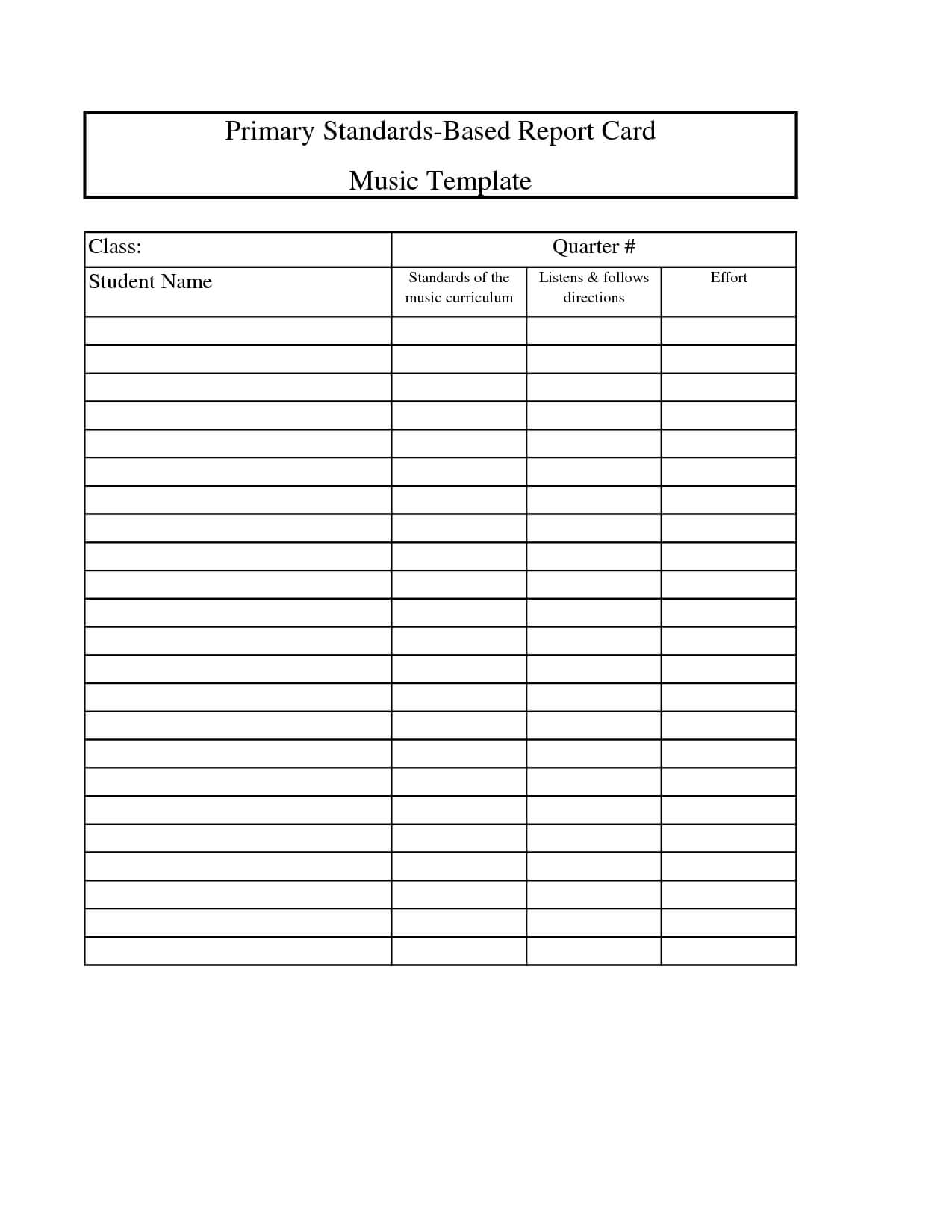 027 Report Card Template Excel School 411861 Unforgettable Regarding Blank Report Card Template