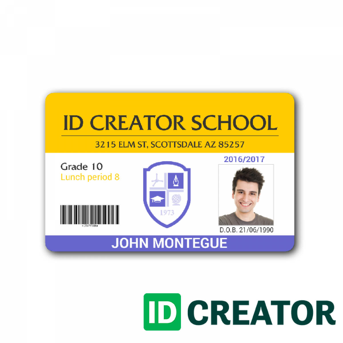 029 Blank School Student Id Card 128290 Templates Photoshop Pertaining To High School Id Card Template