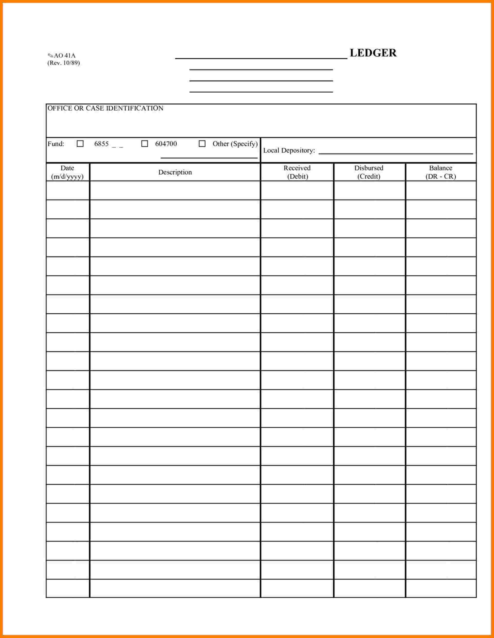 030 Blank Accounting Ledger Sheet Template Geocvcco Free Regarding
