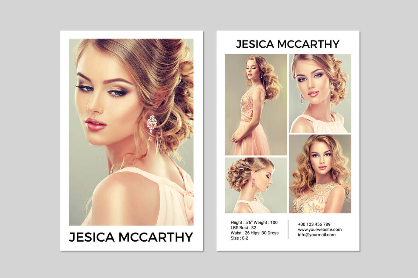 031 Model Comp Card Template Outstanding Ideas Psd Free With Comp Card Template Download