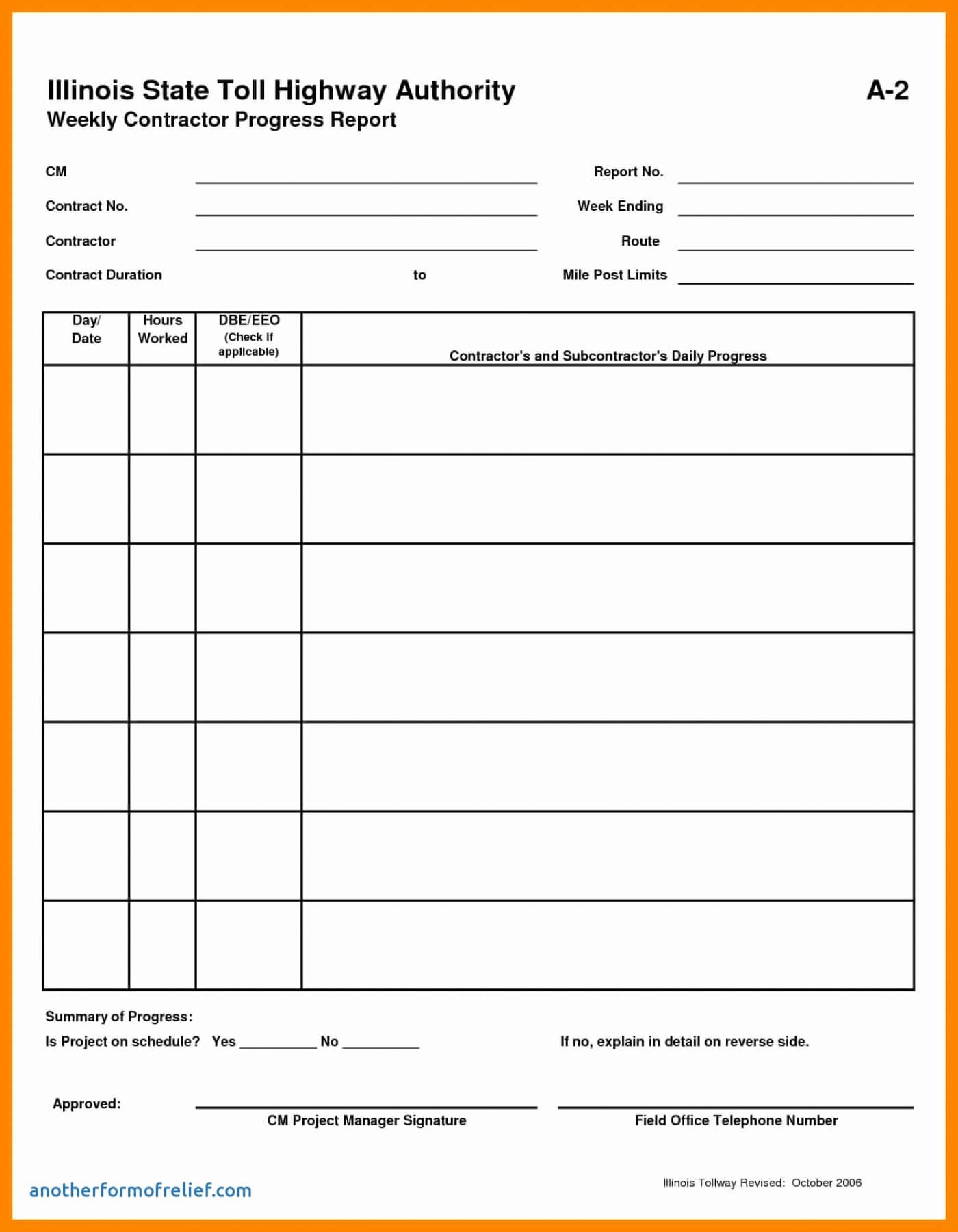 032 Free Project Management Status Report Template Excel In Weekly Manager Report Template