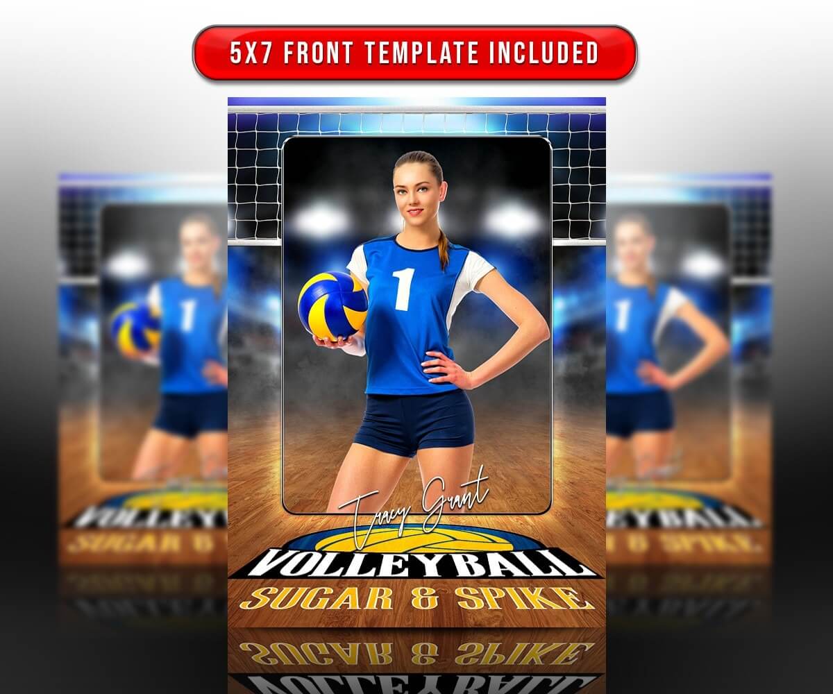 032 Volleyball Court Logo 5X7 23578 Soccer Trading Card With Soccer Trading Card Template
