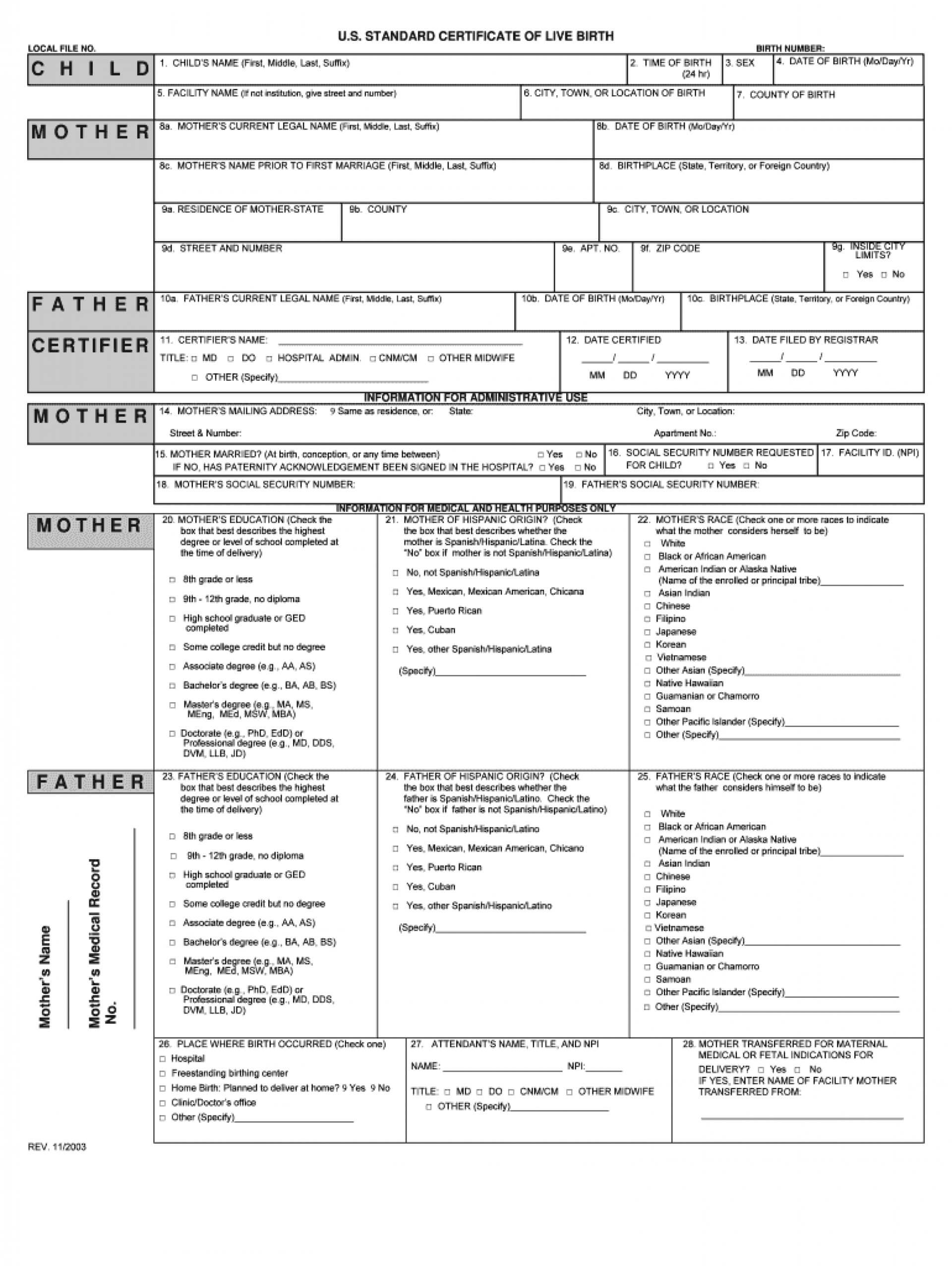 033 Large Free Birth Certificate Template Impressive Ideas In Fake Birth Certificate Template