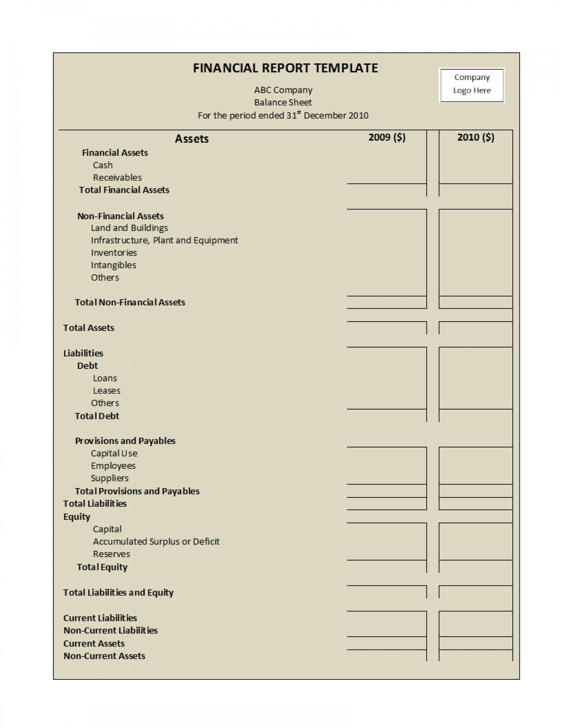 035 Financial Report Template Excel Monthly Pdf Audit Word Regarding Annual Financial Report Template Word