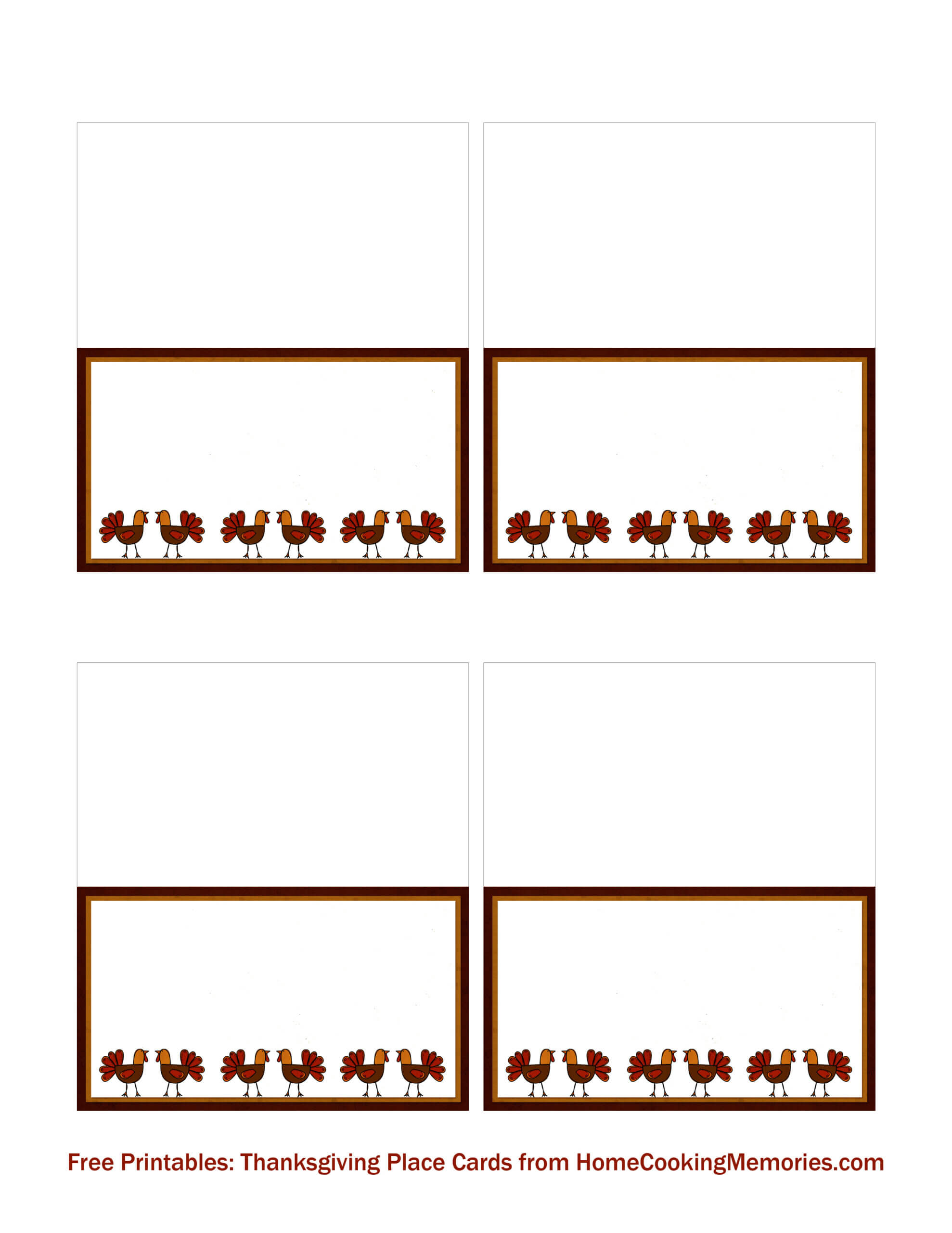 036 Template Ideas Free Printables Thanksgiving Place Cards Inside Fold Over Place Card Template