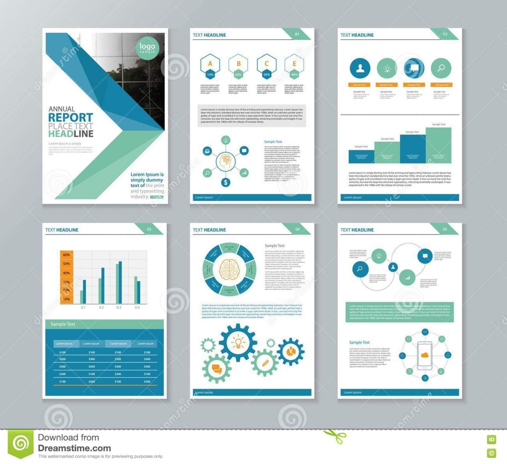 038 Annual Report Template Word Company Profile Brochure Regarding Word Annual Report Template