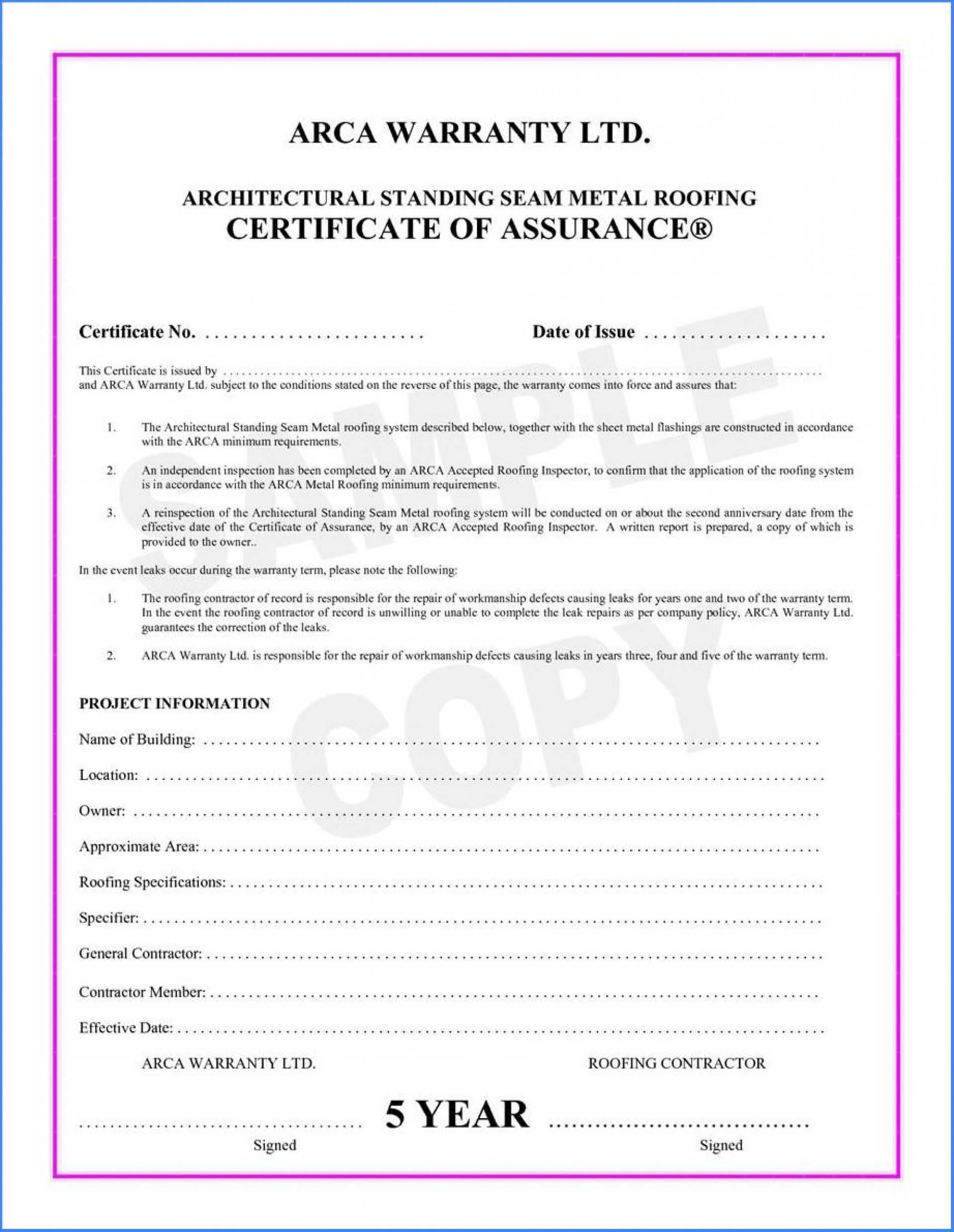 038 Template Ideas Certificate Of Final Completion Form For Within Certificate Of Inspection Template