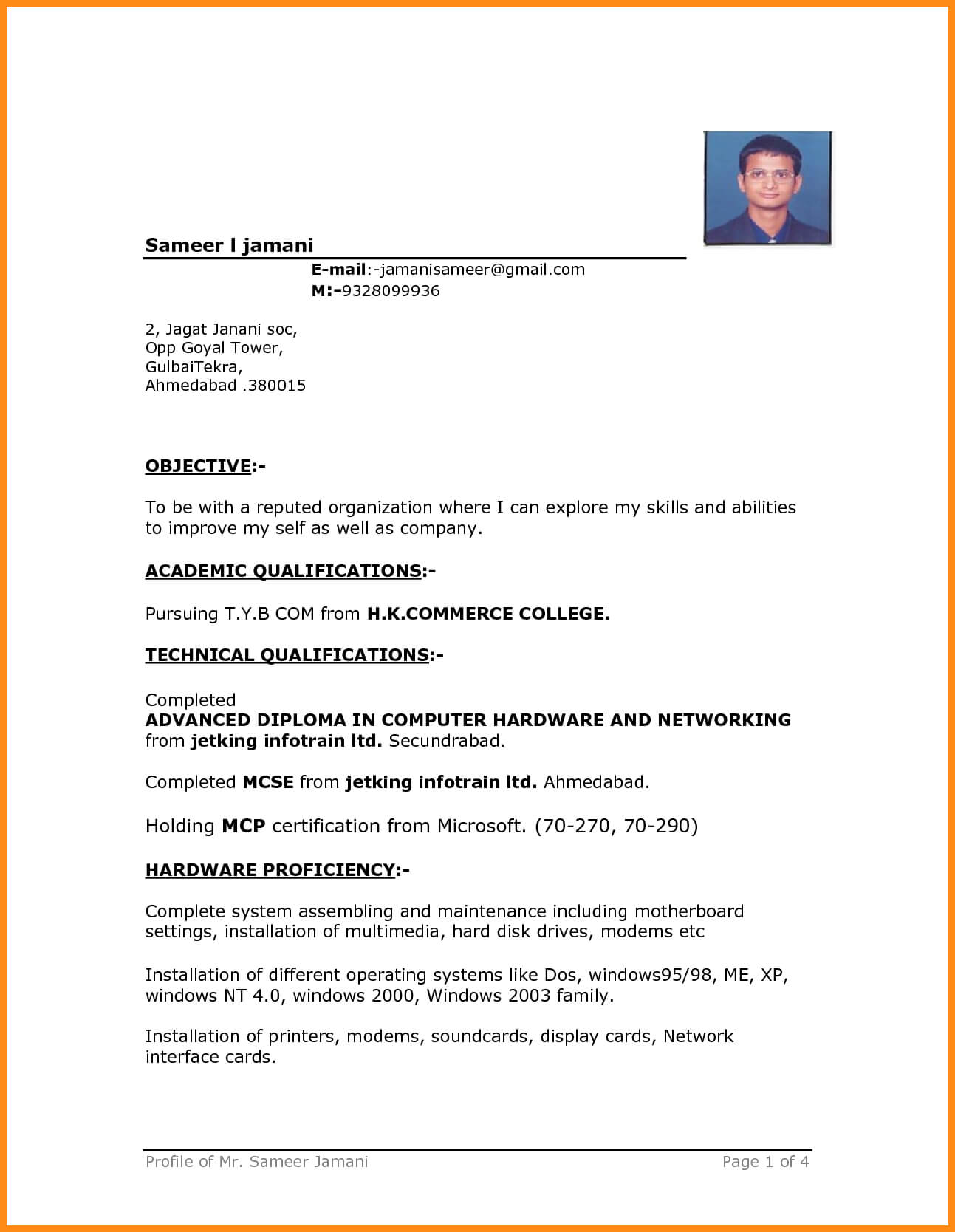 040 Simple Resume Template Word Ideas Download Format In Ms With Simple Resume Template Microsoft Word