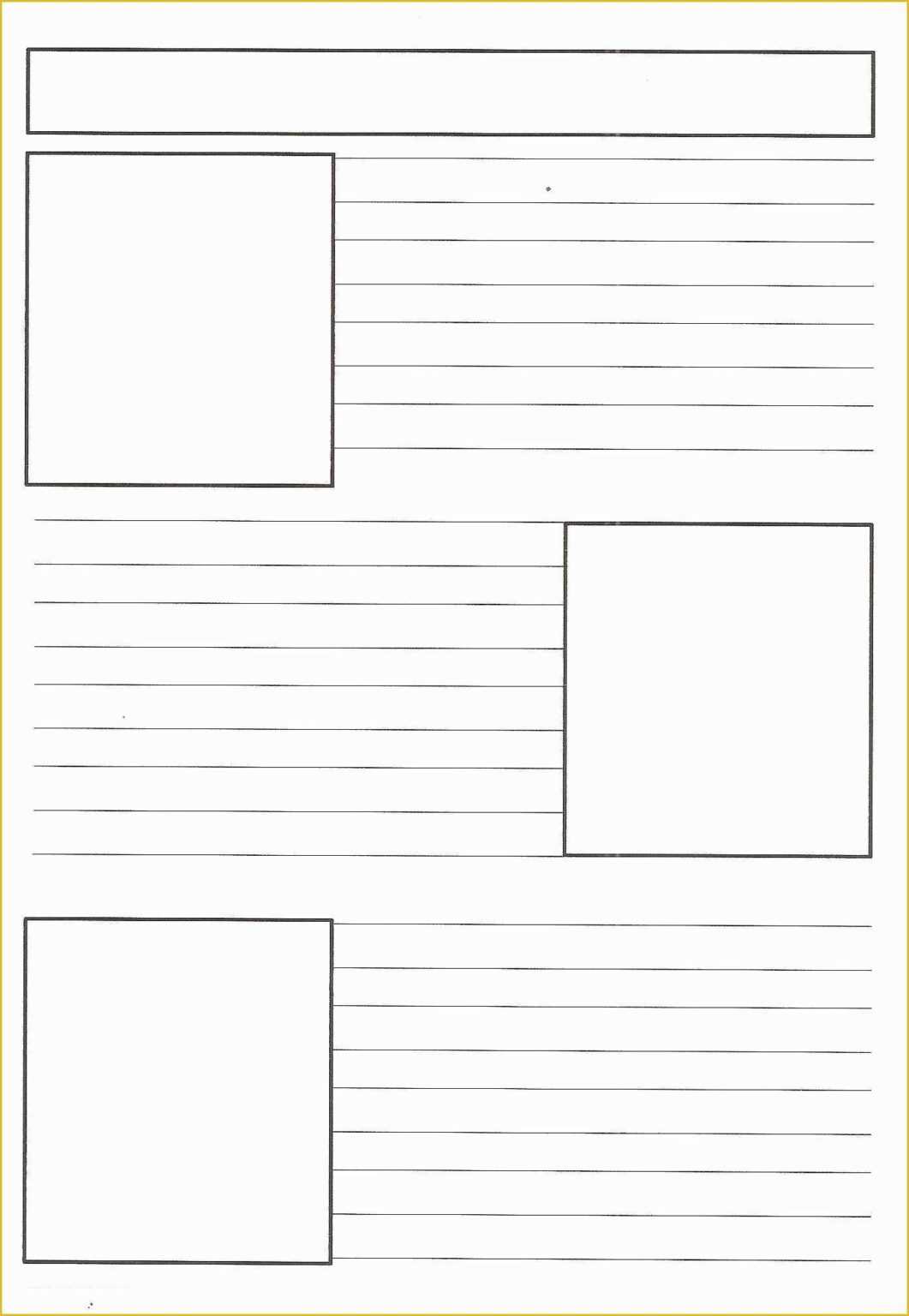 Newspaper Blank Template