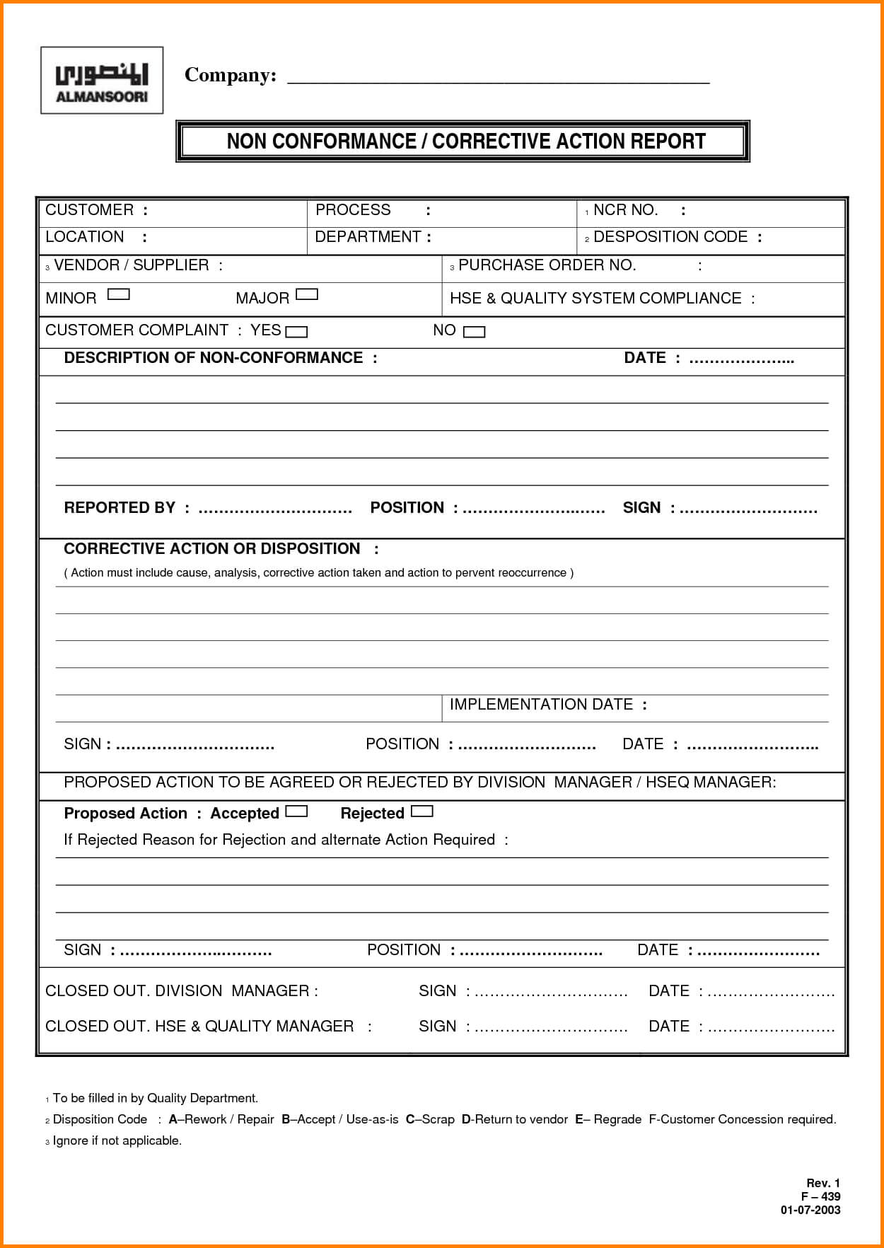 042 20Index Of Cdn8200253 Corrective20Ion Form Sample Format In Ncr Report Template
