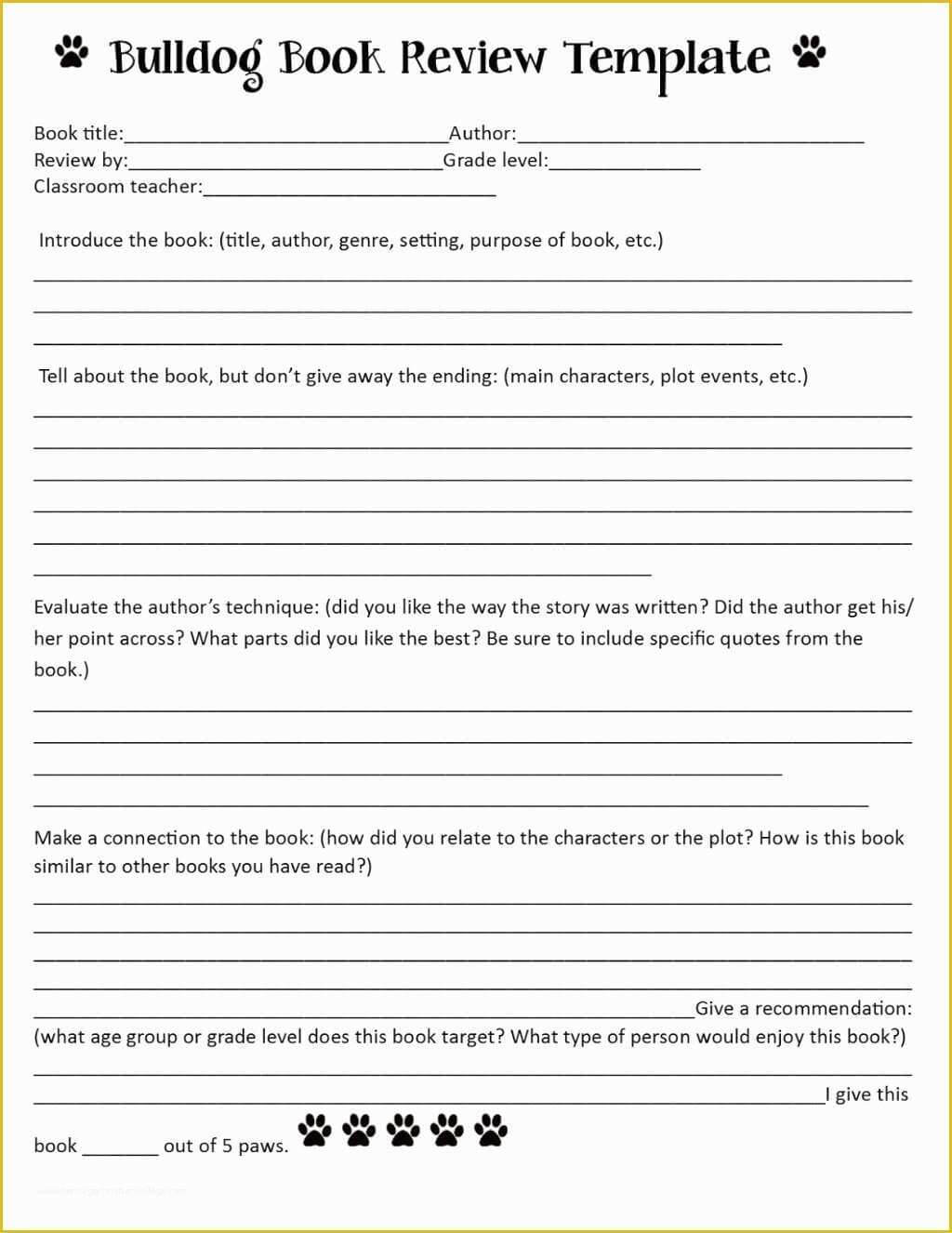 047 Book Template Free Printable Ideas 3Rd Grade Report Of Regarding Middle School Book Report Template