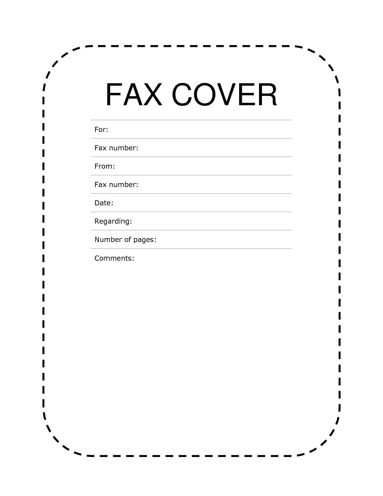 0D6Dd Free Fax Cover Template | Wiring Resources Regarding Fax Template Word 2010
