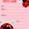 1) Free Printable Ladybug Invitation Blank Template. 2 Throughout Blank Ladybug Template