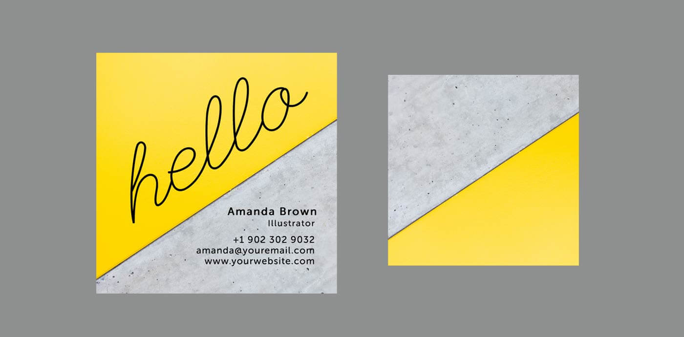 10 Clean & Simple Business Card Templates Perfect For Any In Freelance Business Card Template