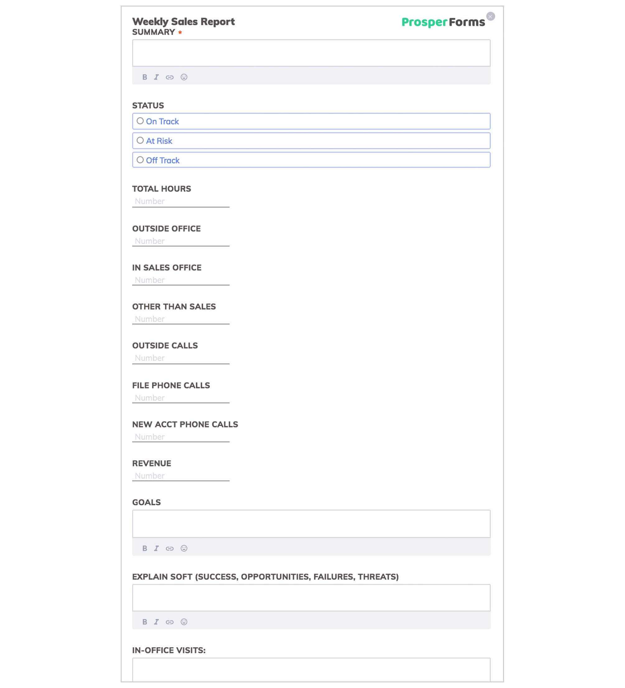 10 Outstanding Templates Of Weekly Reports | Free Download Pertaining To Site Visit Report Template Free Download