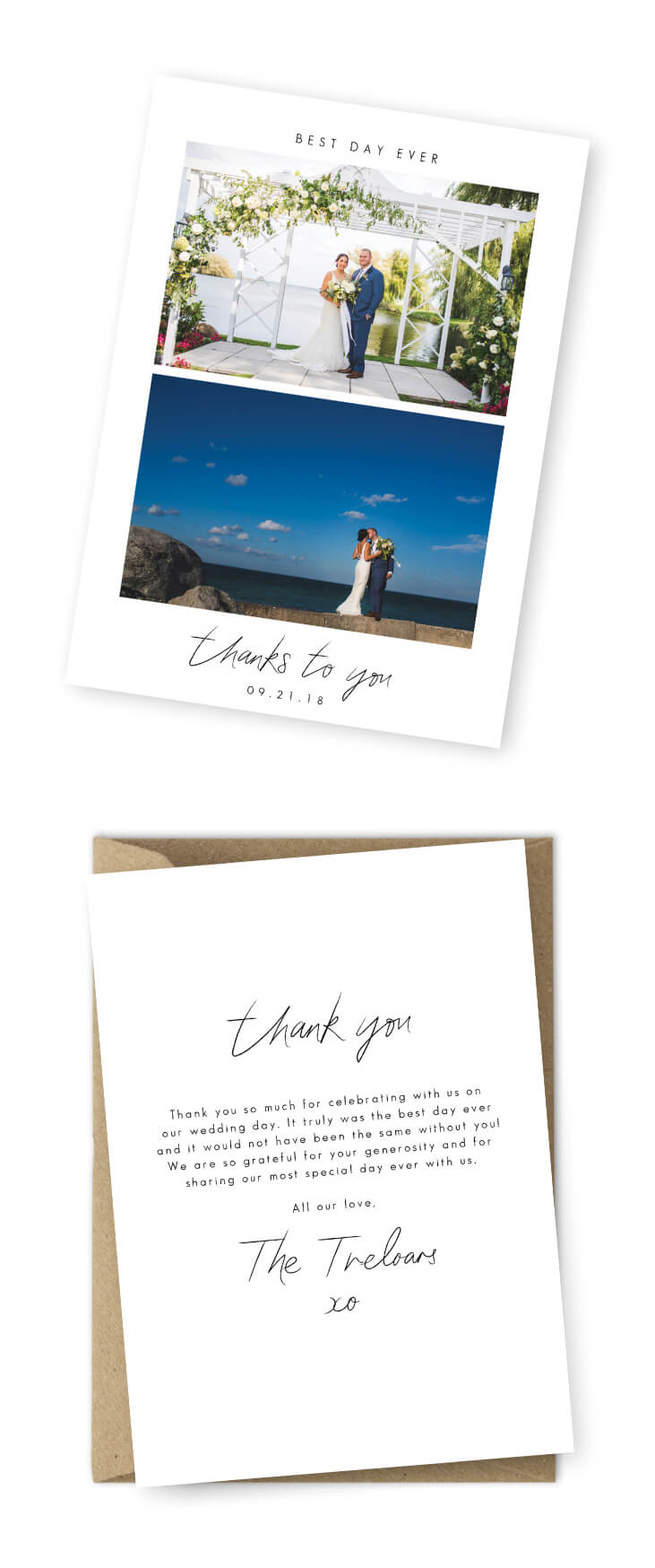 10 Wording Examples For Your Wedding Thank You Cards In Template For Wedding Thank You Cards