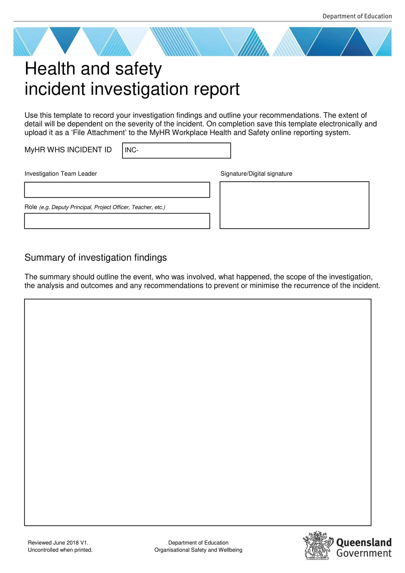 10+ Workplace Investigation Report Examples – Pdf | Examples Inside Workplace Investigation Report Template