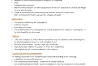10+ Workplace Investigation Report Examples - Pdf | Examples regarding Sexual Harassment Investigation Report Template